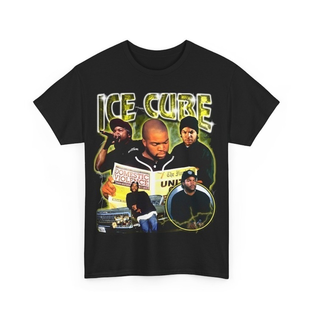 Ice Cube Heavy Cotton Teem Unite Or Perish Hip Hop T-Shirt